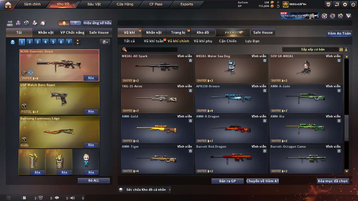 shop acc cf uy tin gia re